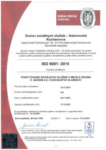 Certifikát ISO